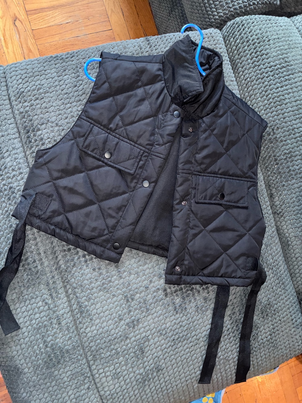 Almost Famous Black Quilted Puffer Vest for Kids
